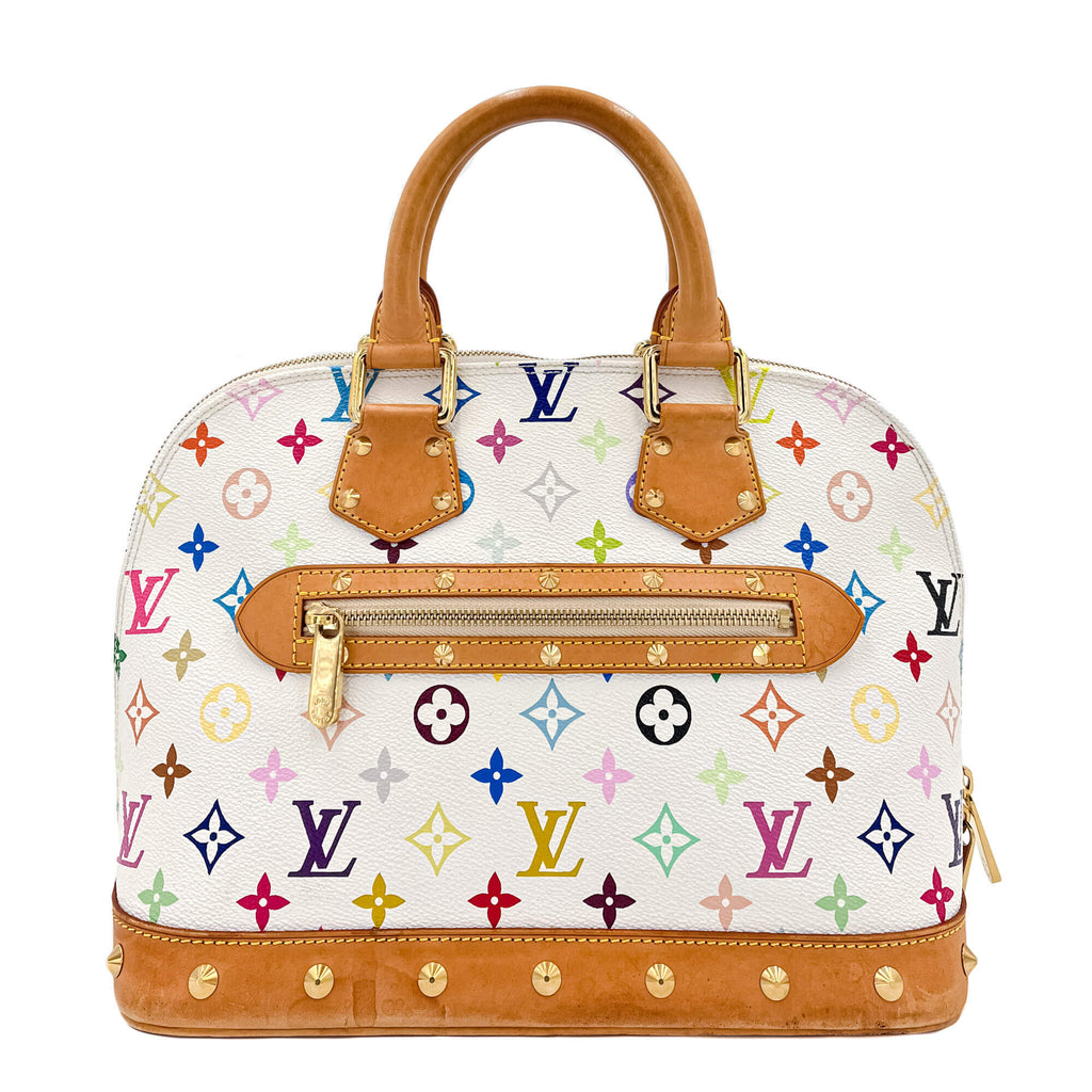 Alma PM Epi Leather Murakami White Bag