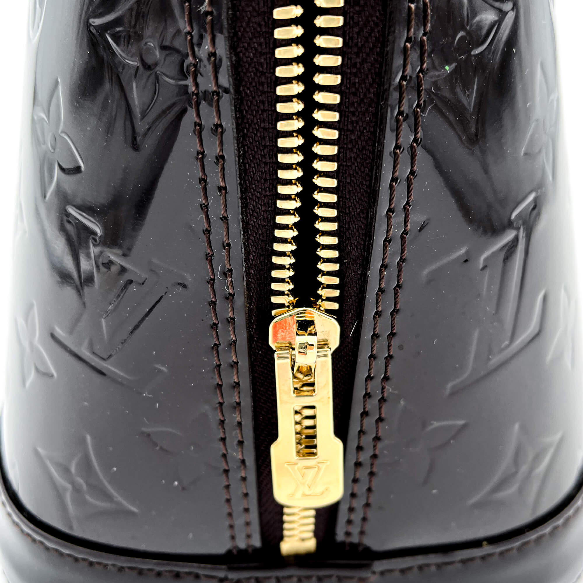 Alma PM in Burgundy Patent Leather