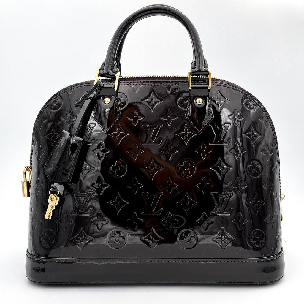 Alma PM in Burgundy Patent Leather