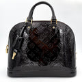 Alma PM in Burgundy Patent Leather
