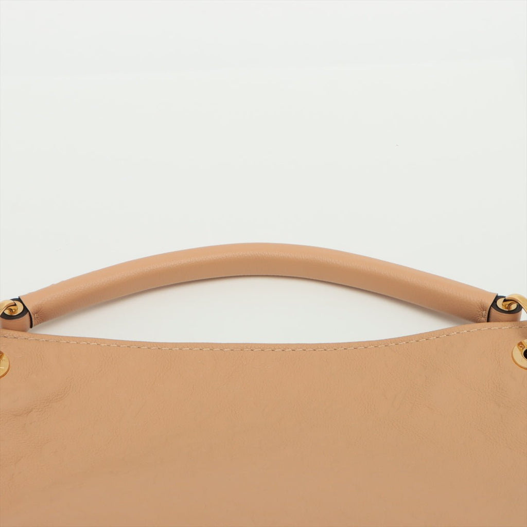 Artsy MM Monogram Empreinte Leather Beige Hobo