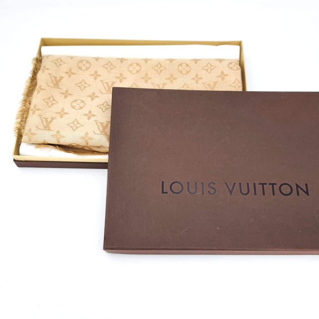 Beige Monogram silk