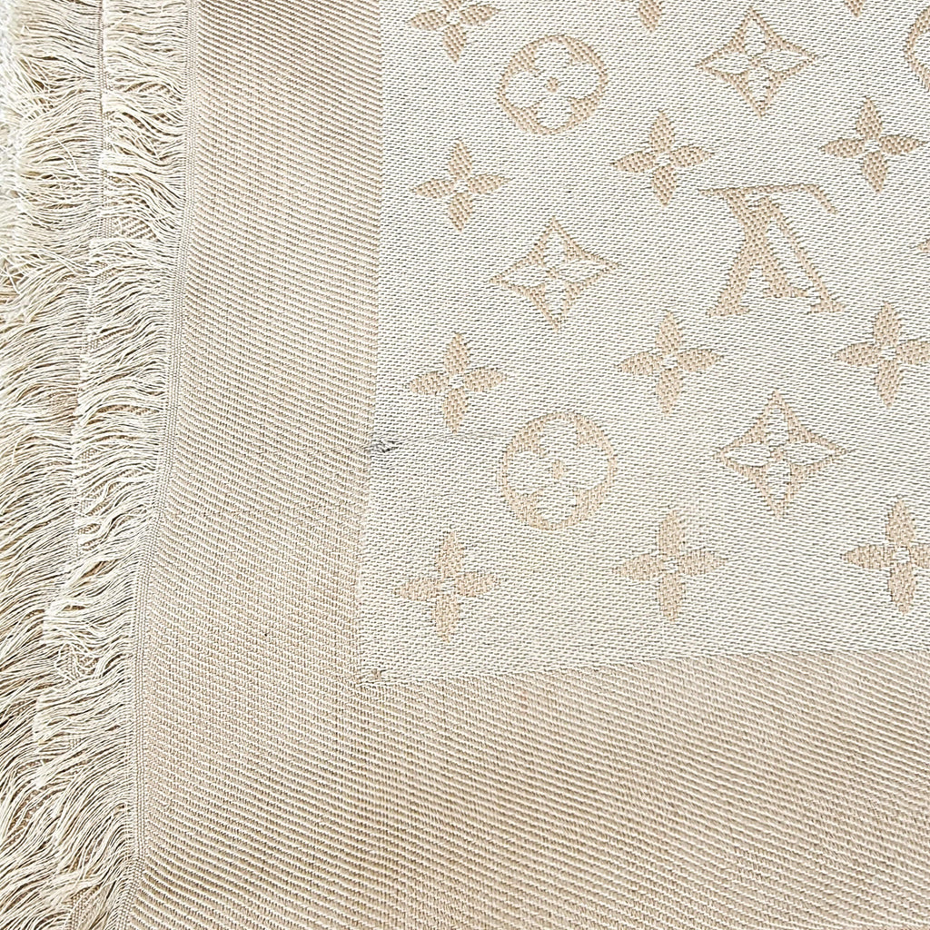 Beige Monogram silk
