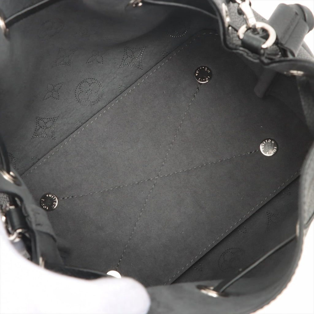 Bella Mahina Bucket Bag Black Leather