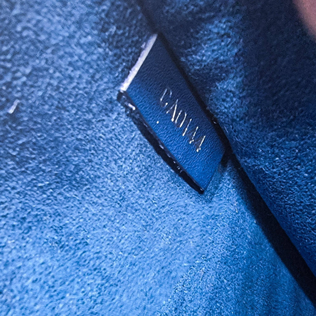 Blue Epi Leather Wristlet Pouch