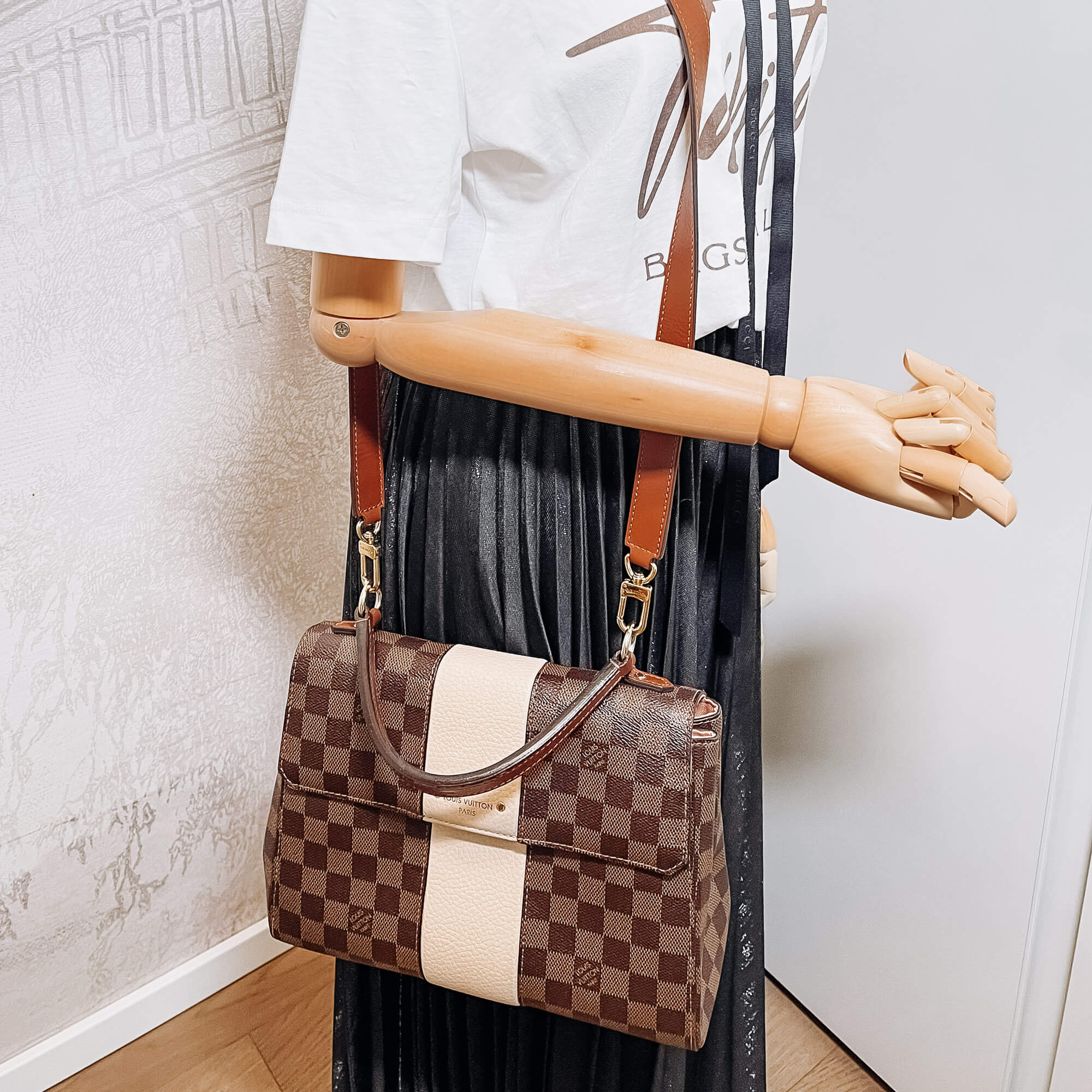 Bond Street MM Damier Ebene 2-Way Flap Bag