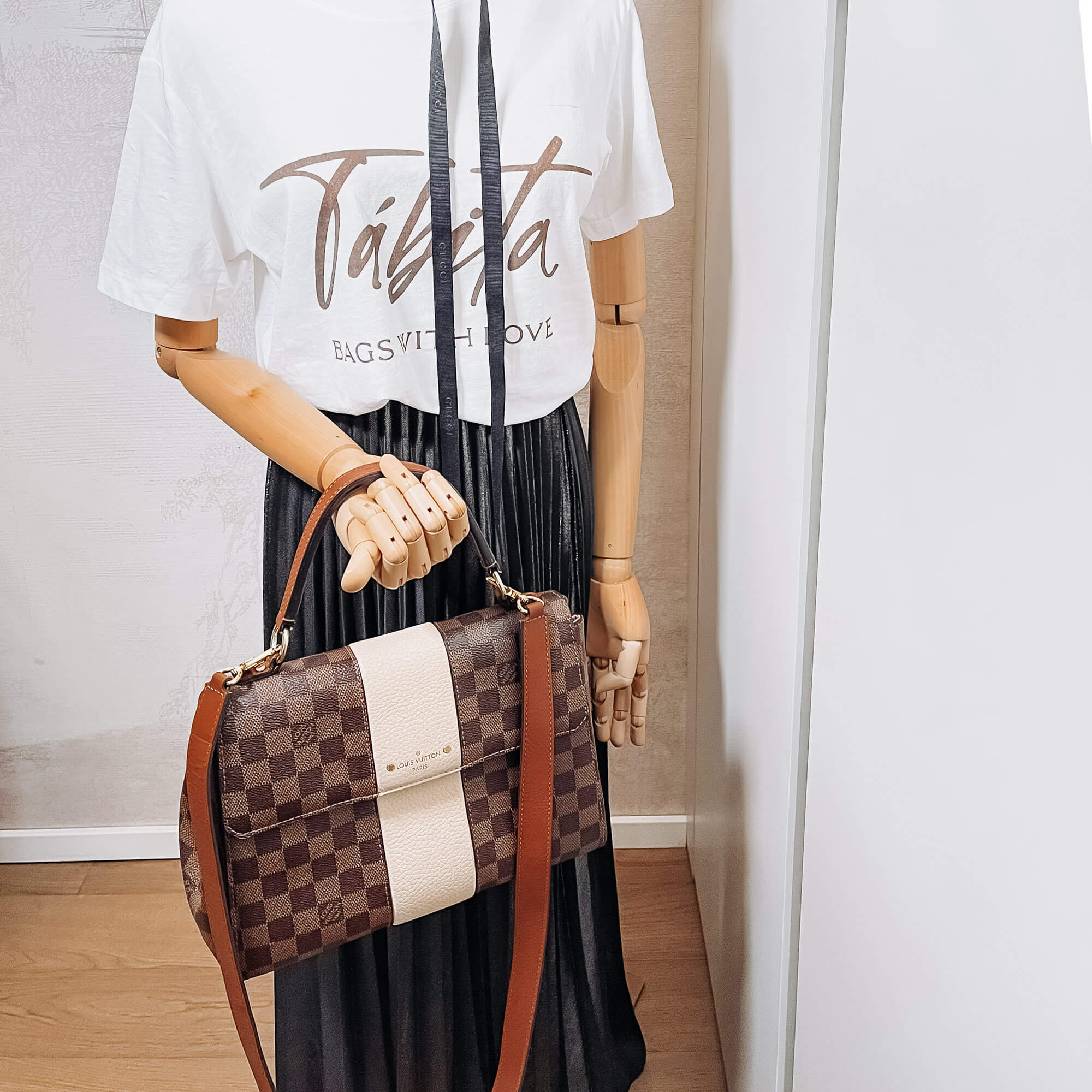 Bond Street MM Damier Ebene 2-Way Flap Bag