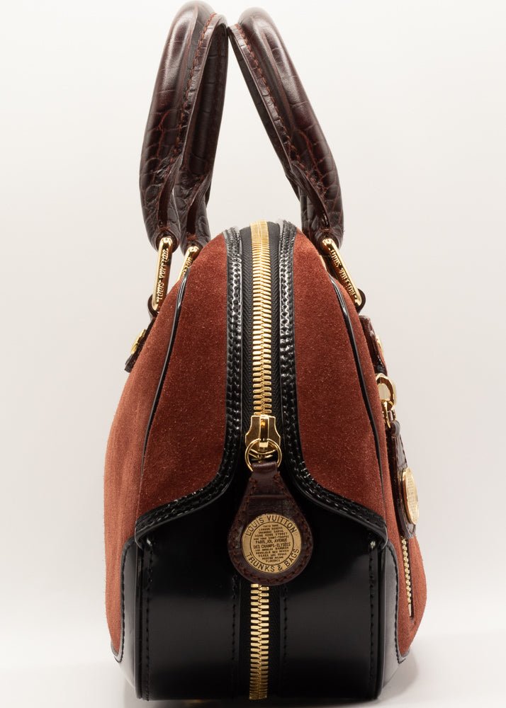 Bowler Rust Suede Havane Stamped Trunk