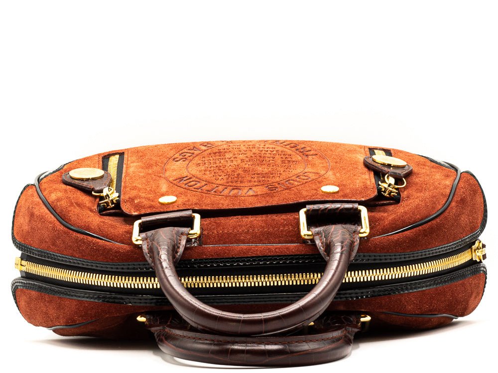 Bowler Rust Suede Havane Stamped Trunk