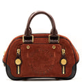 Bowler Rust Suede Havane Stamped Trunk