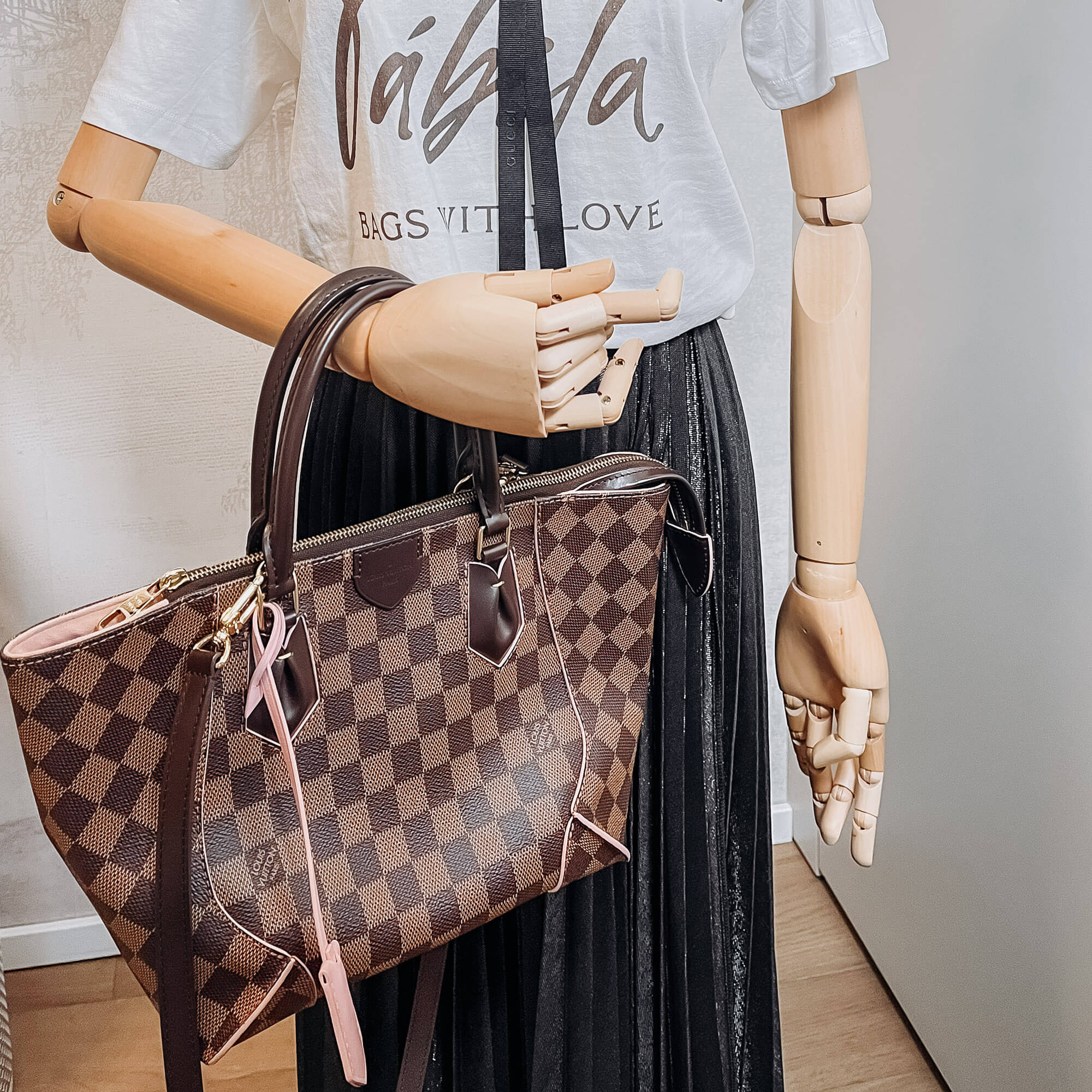 Caissa PM Damier Ebene Bag