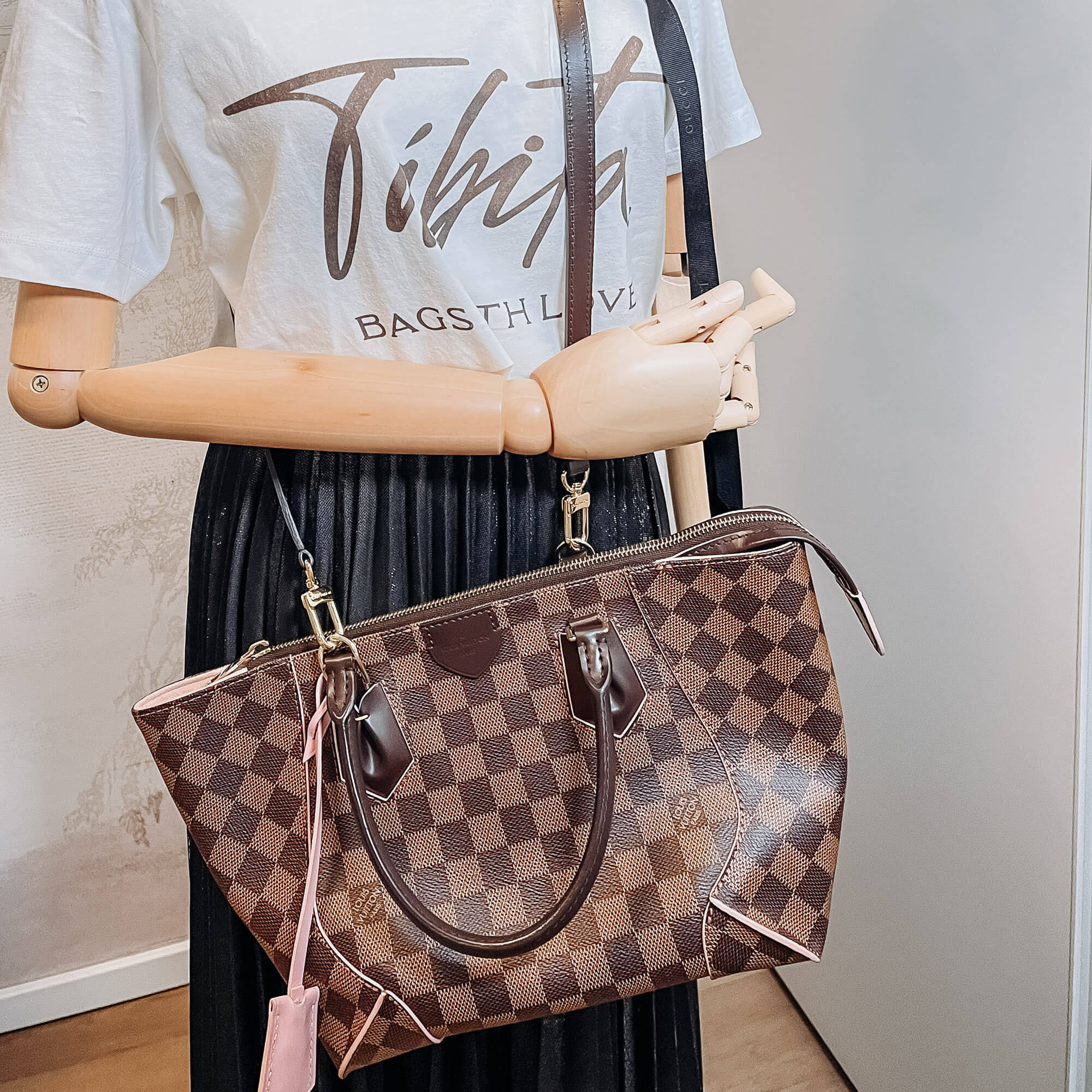 Caissa PM Damier Ebene Bag