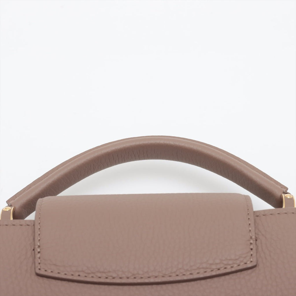 Capucines BB 2way Taurillon Leather Taupe