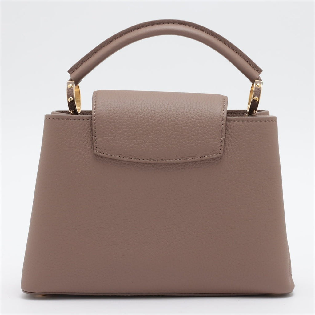 Capucines BB 2way Taurillon Leather Taupe