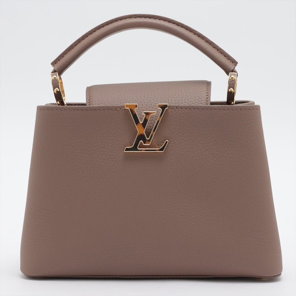 Capucines BB 2way Taurillon Leather Taupe
