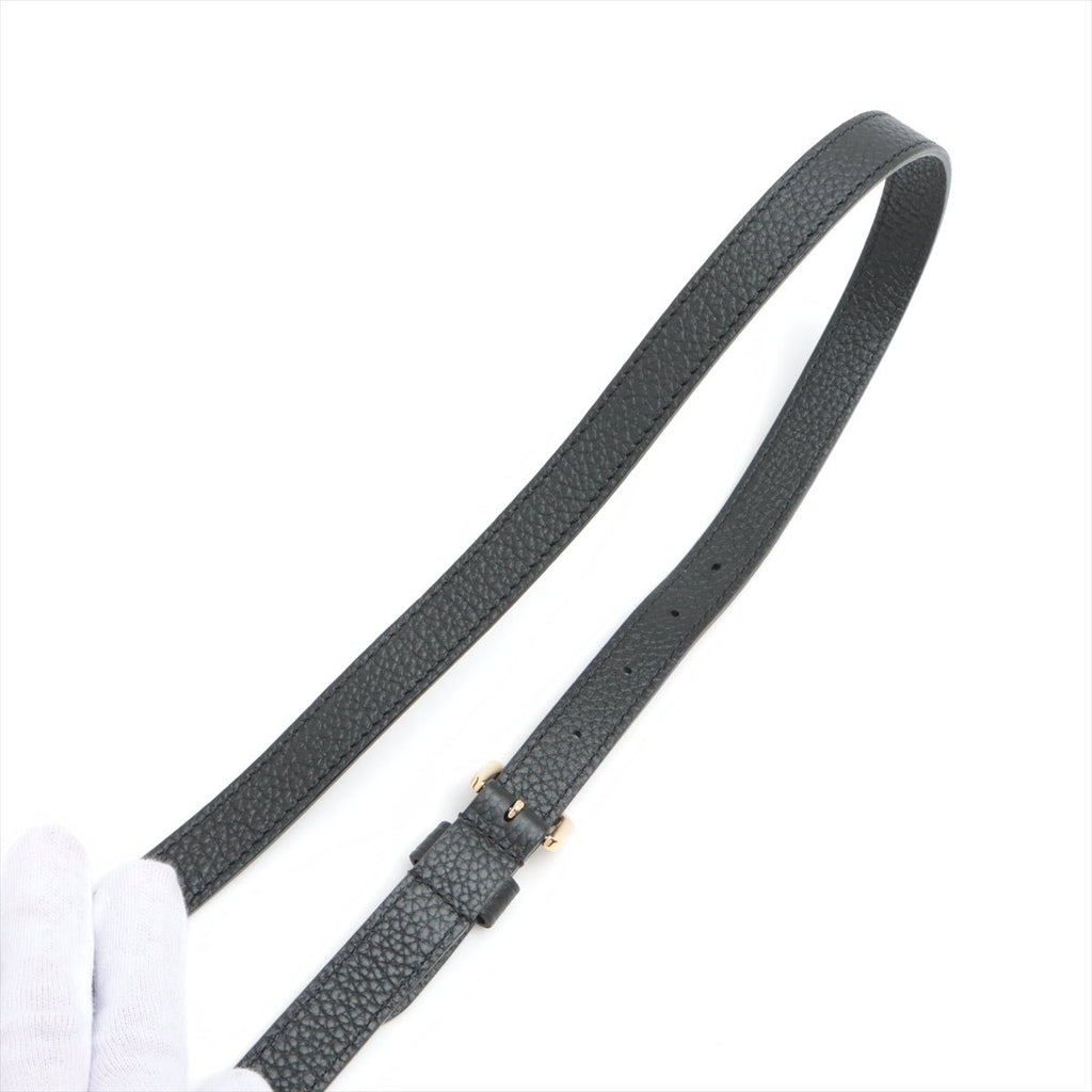 Capucines BB 2way Taurillon Leather Trapped Leopard Black