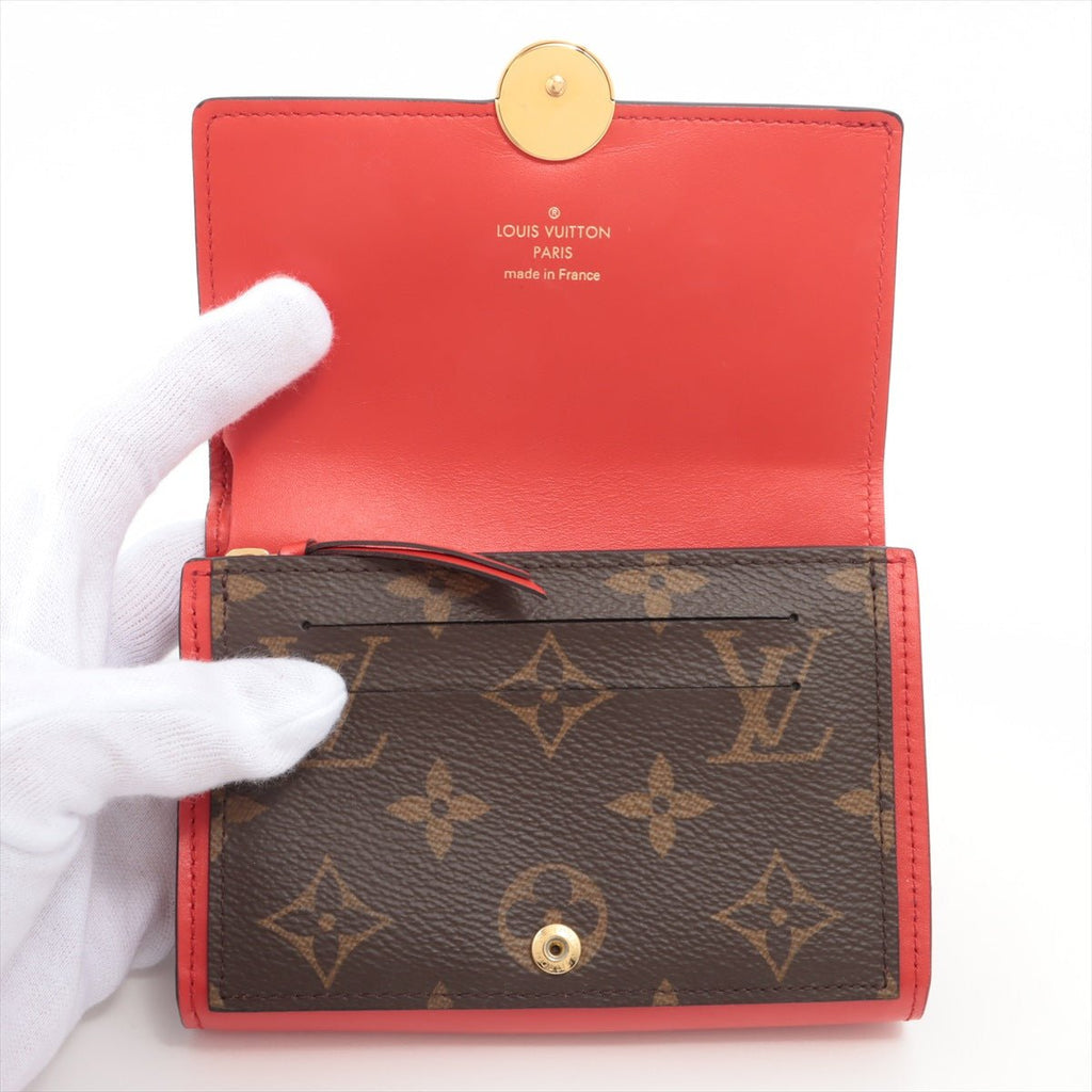 Coquelicots Monogram Flor Wallet