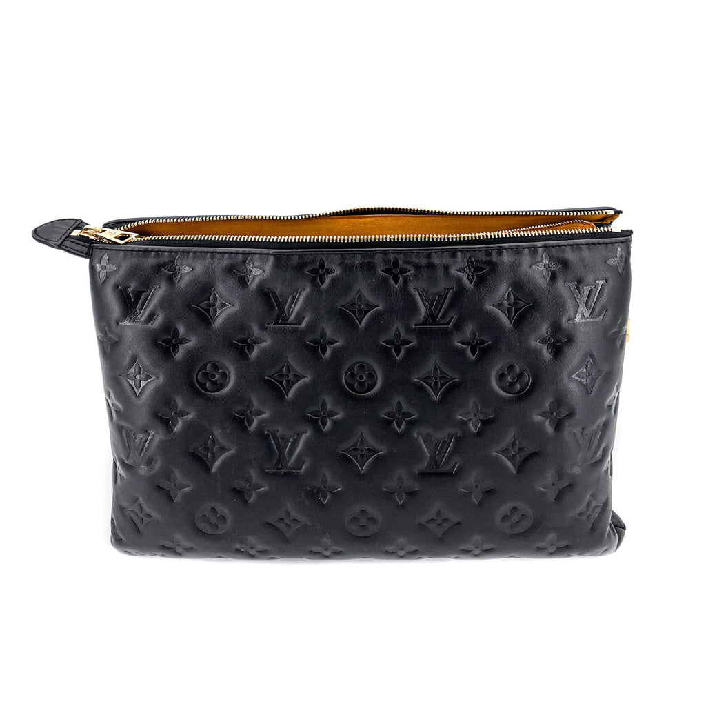Coussin MM Black Leather