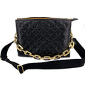 Coussin MM Black Leather
