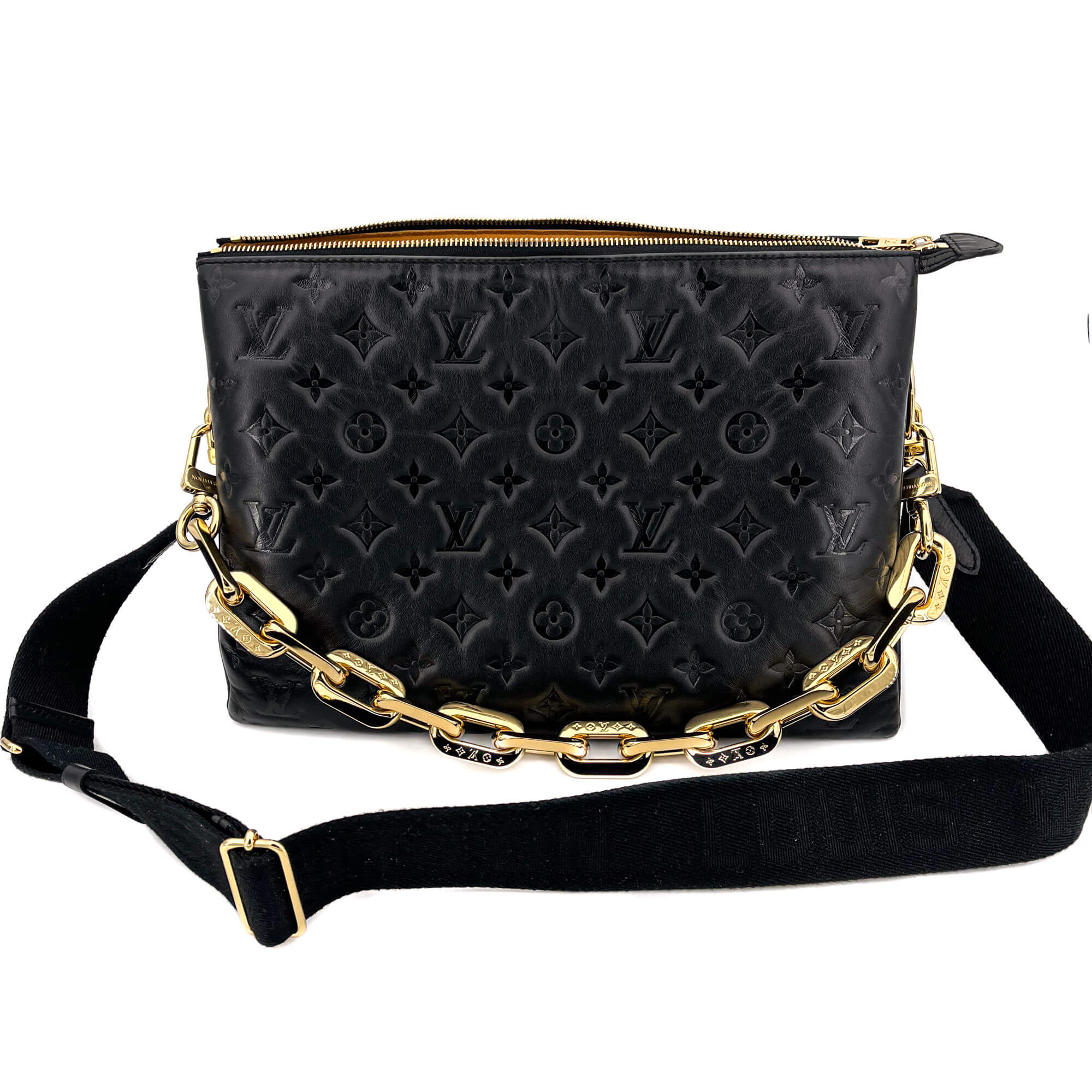 Coussin MM Black Leather