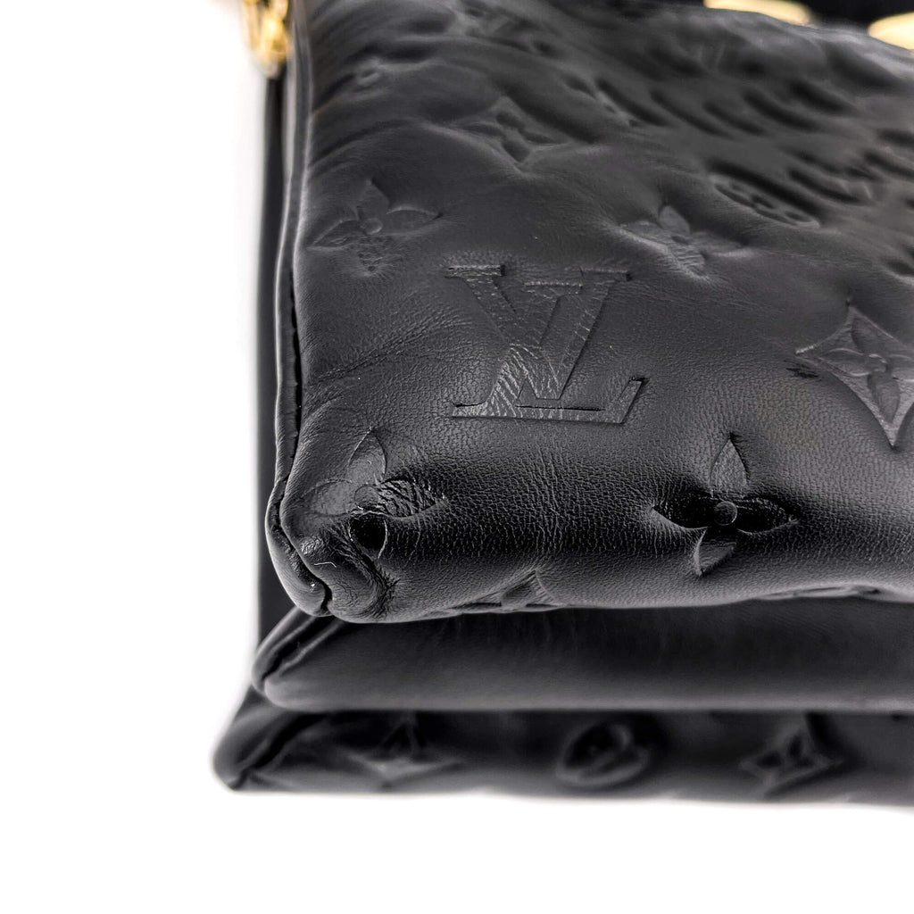 Coussin MM Black Leather