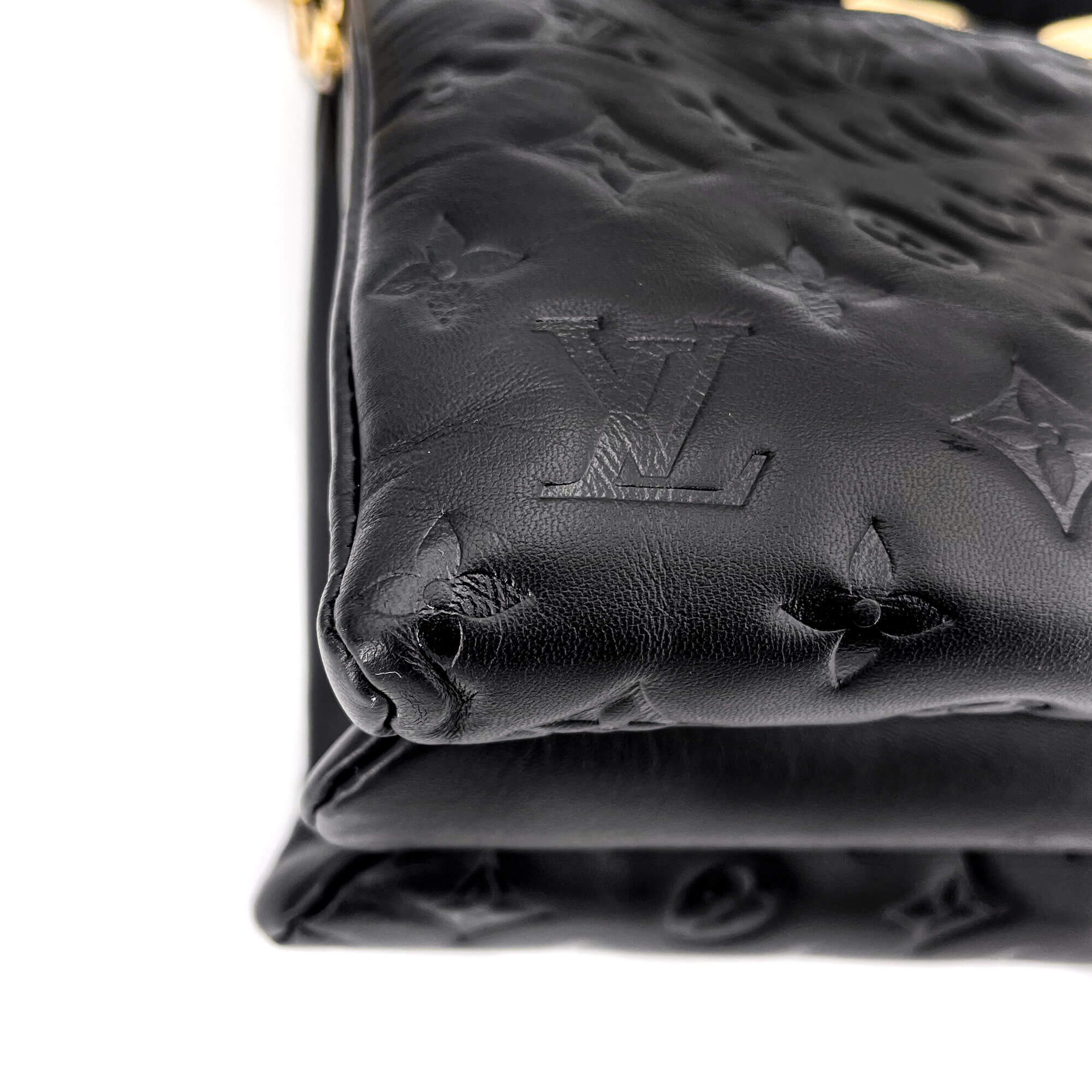 Coussin MM Black Leather