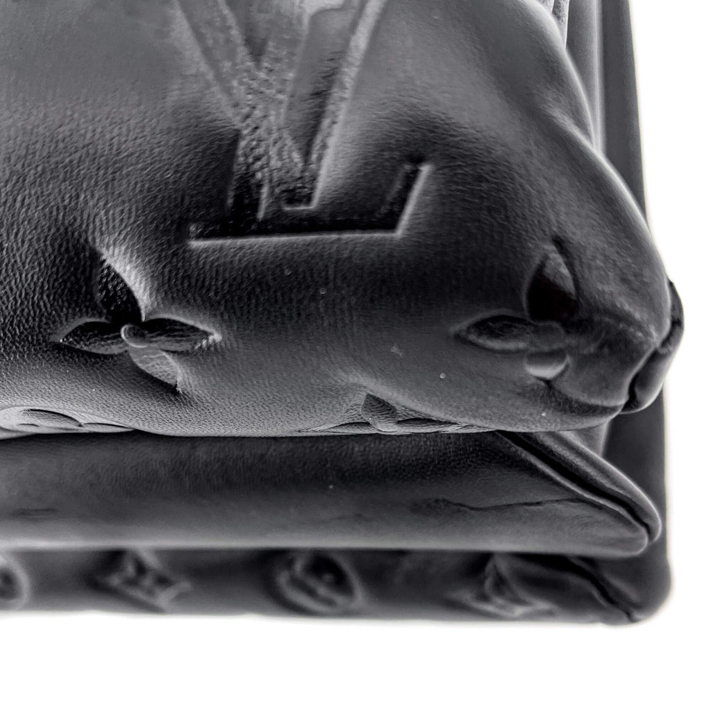 Coussin MM Black Leather