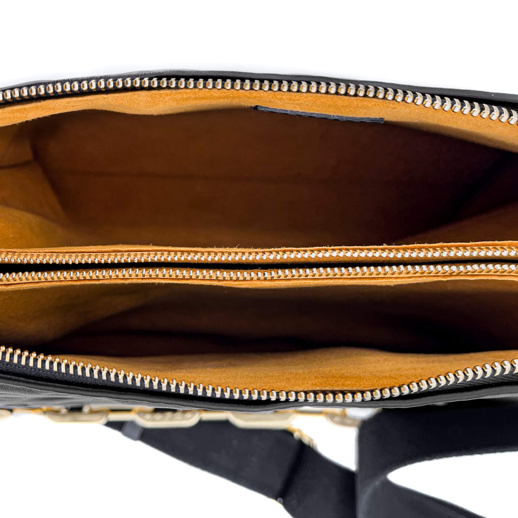 Coussin MM Black Leather