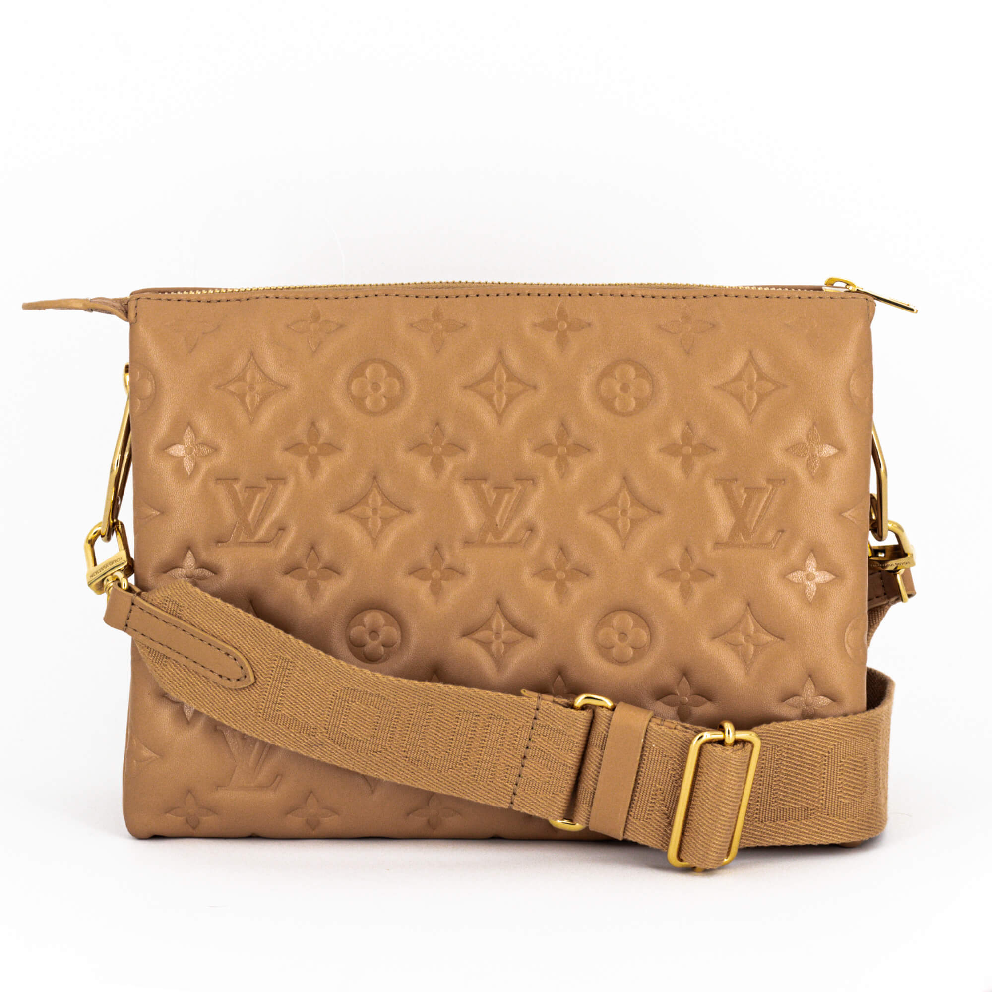 Coussin PM Beige Leather