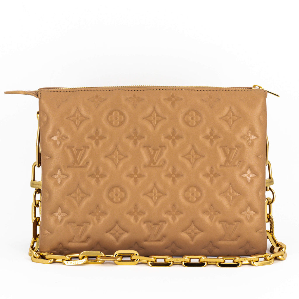Coussin PM Beige Leather