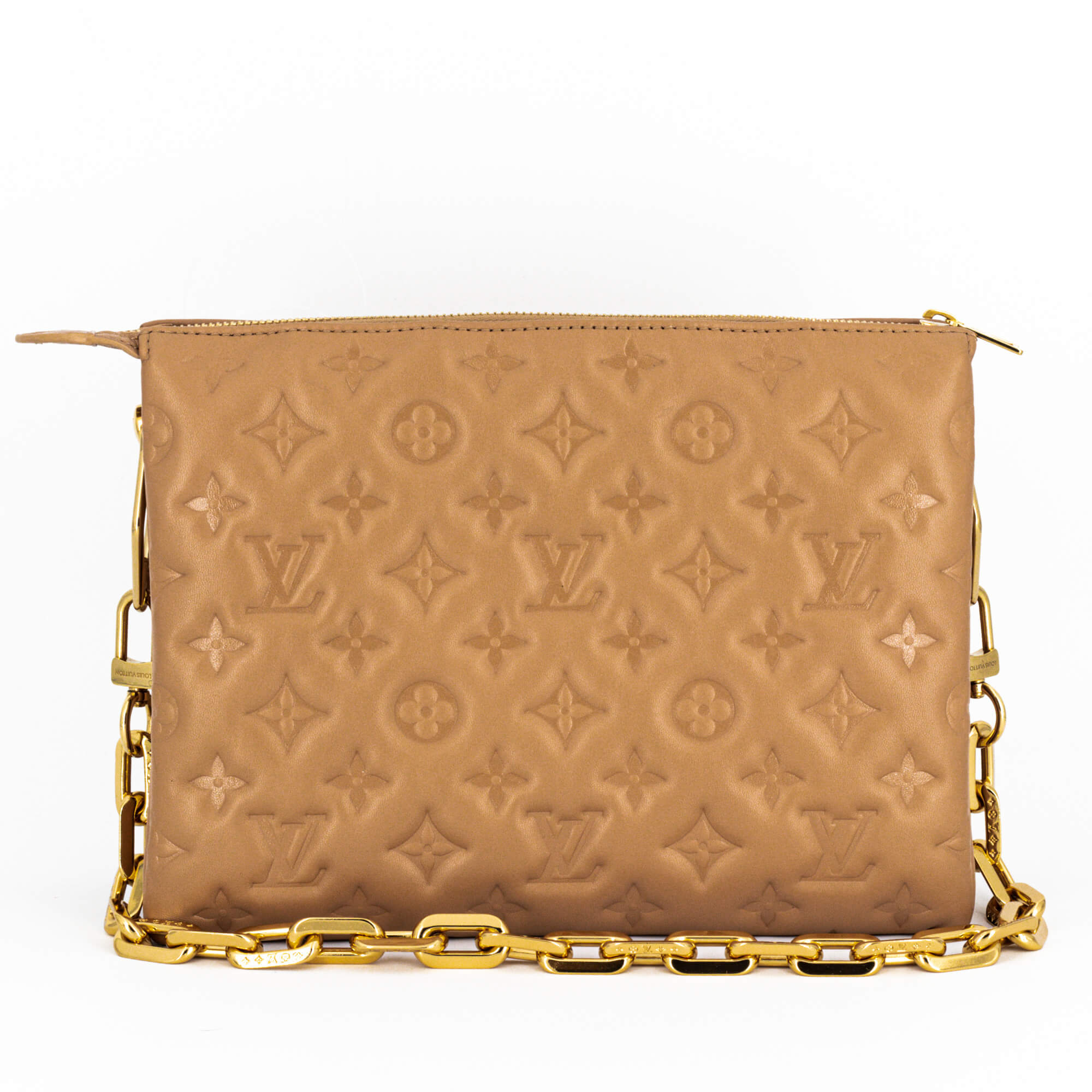 Coussin PM Beige Leather