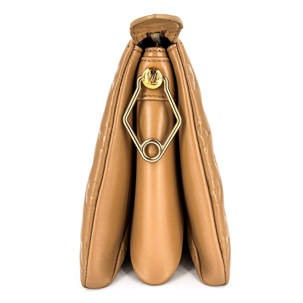 Coussin PM Beige Leather
