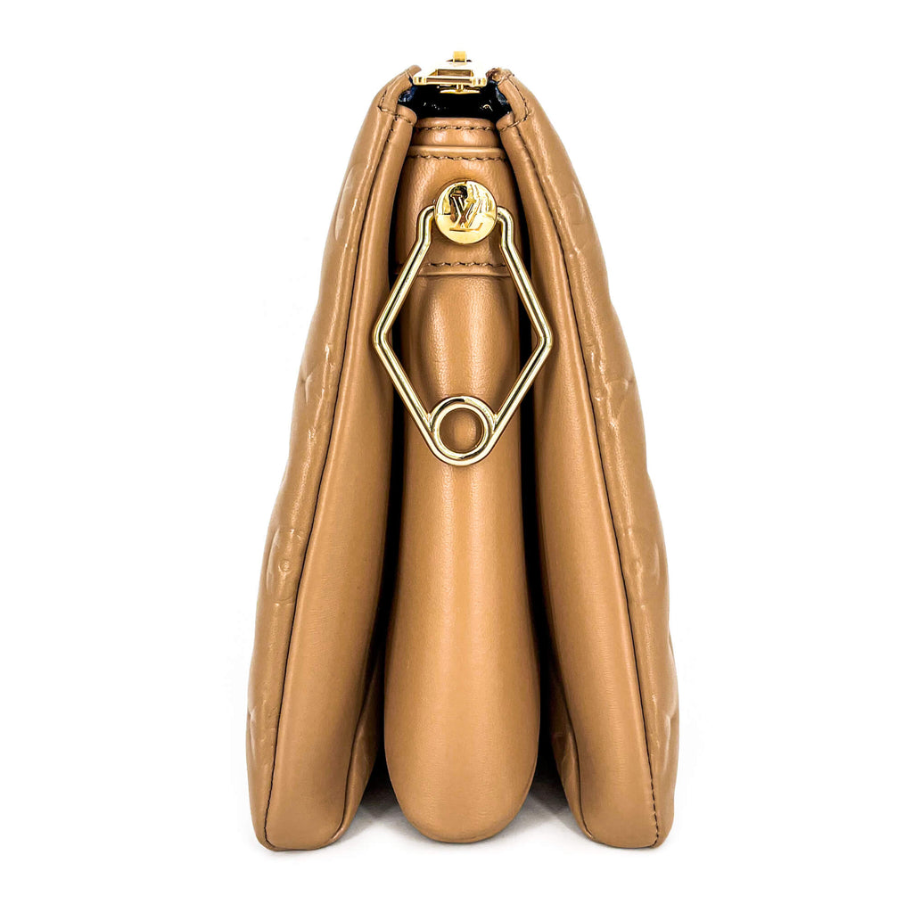 Coussin PM Beige Leather