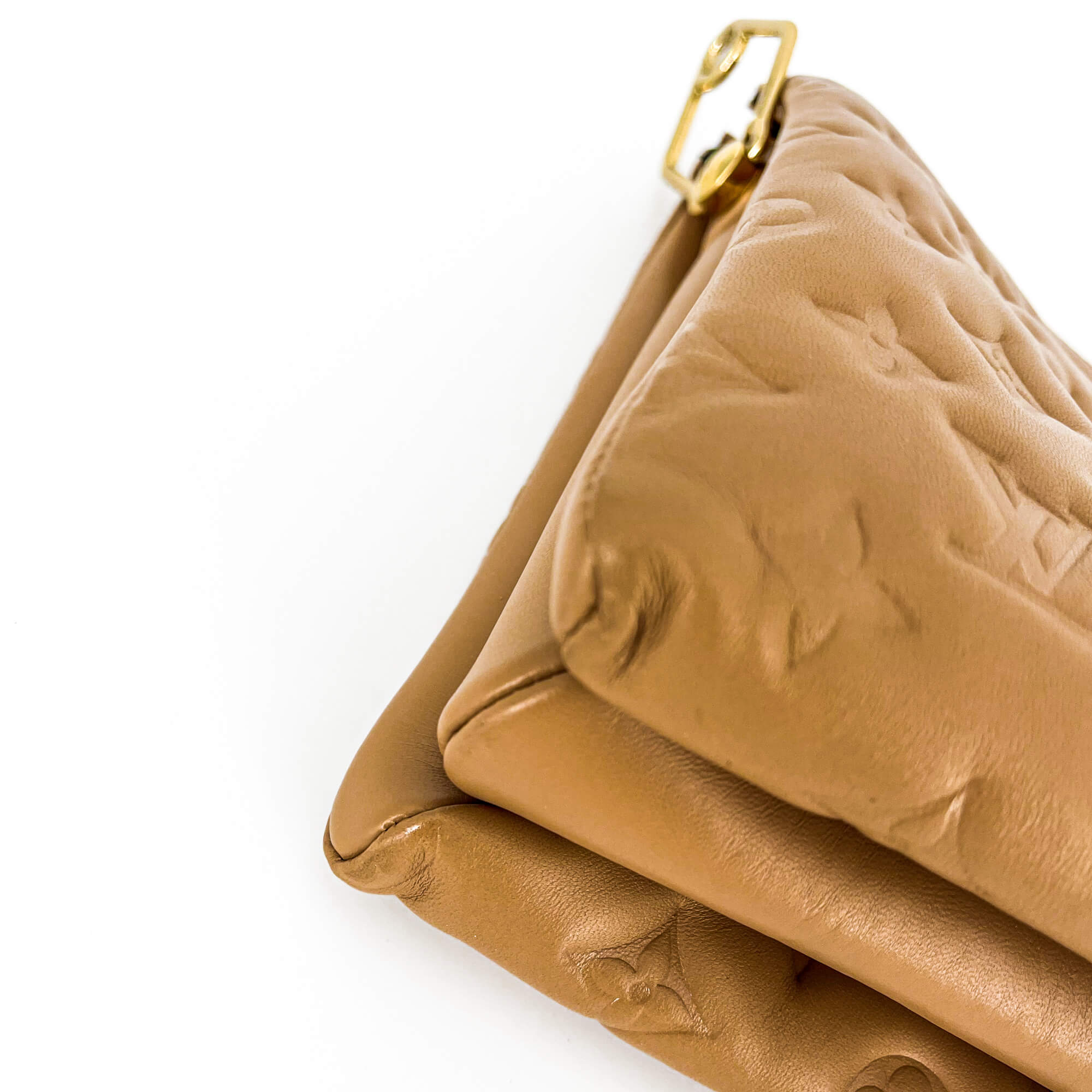 Coussin PM Beige Leather