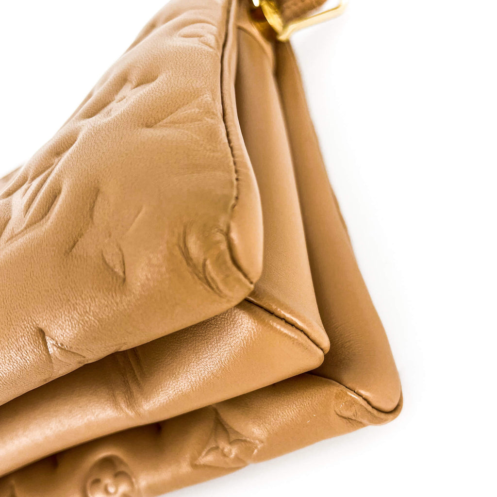 Coussin PM Beige Leather