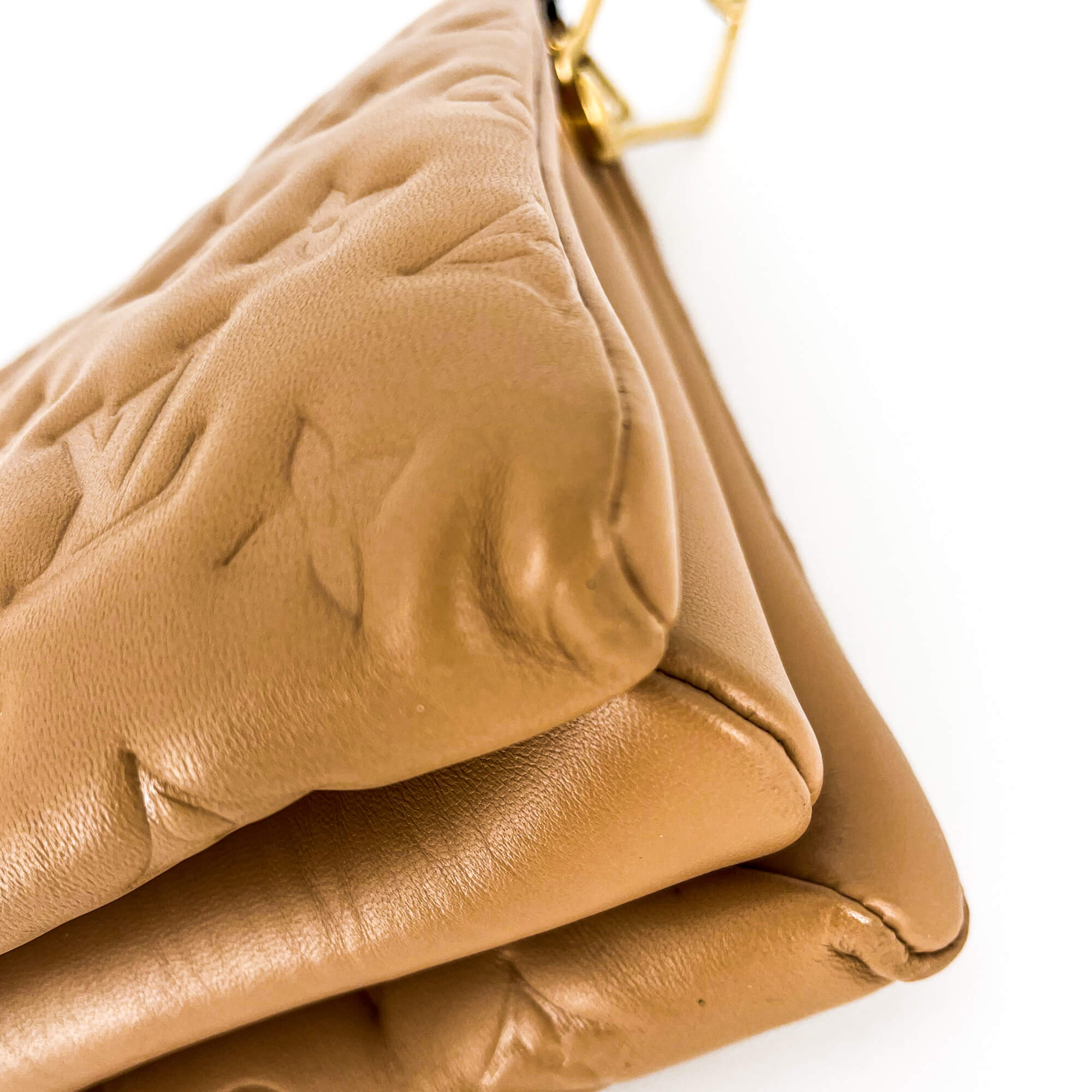 Coussin PM Beige Leather