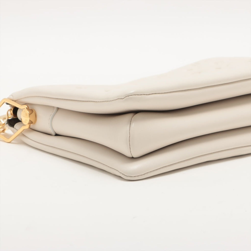 Coussin PM White Leather