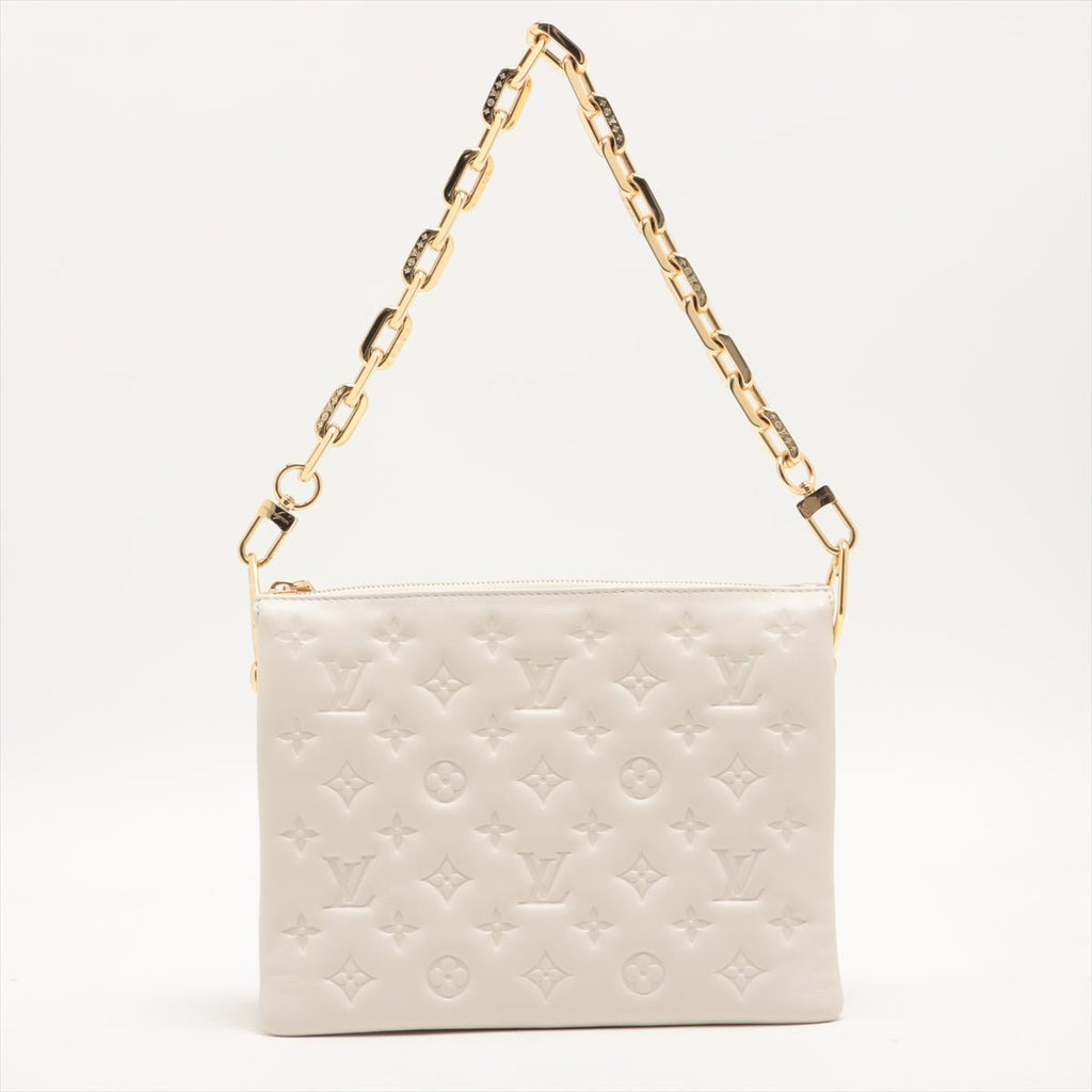 Coussin PM White Leather