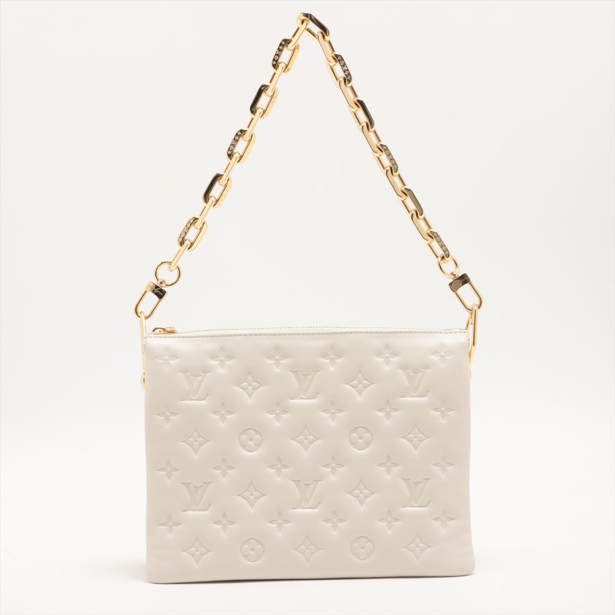 Coussin PM White Leather