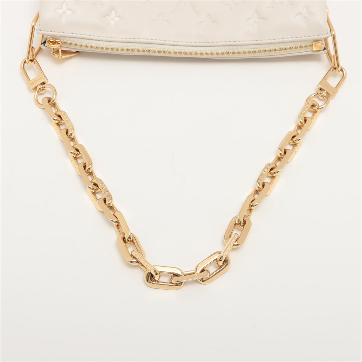 Coussin PM White Leather