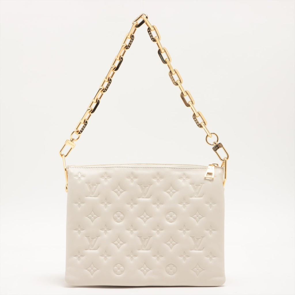 Coussin PM White Leather