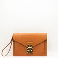 Epi Sellier Dragonne Clutch Brown  M52618