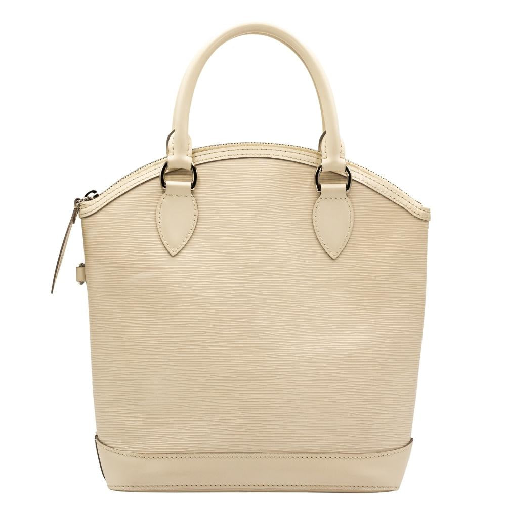 Lockit Epi Ivory Grey Epi Leather