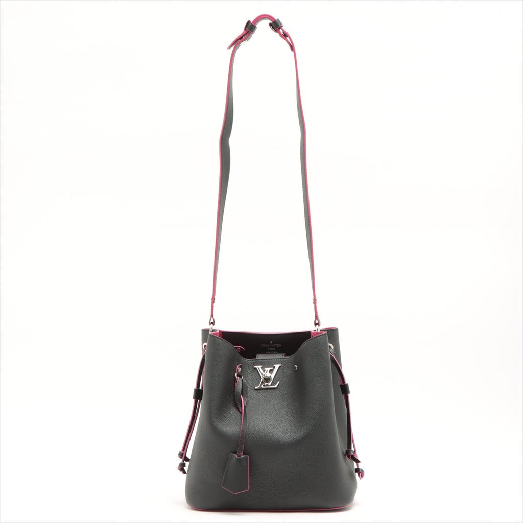 Lockme Bucket Leather Black
