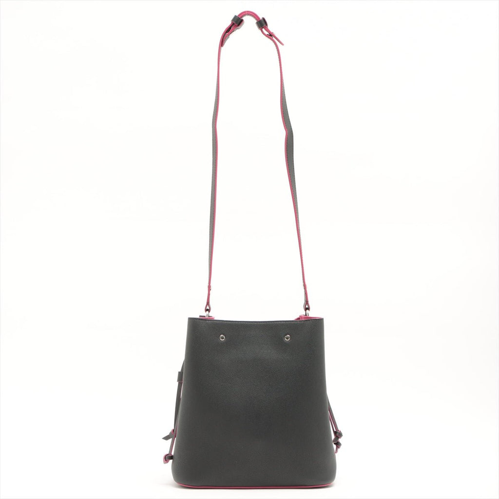 Lockme Bucket Leather Black