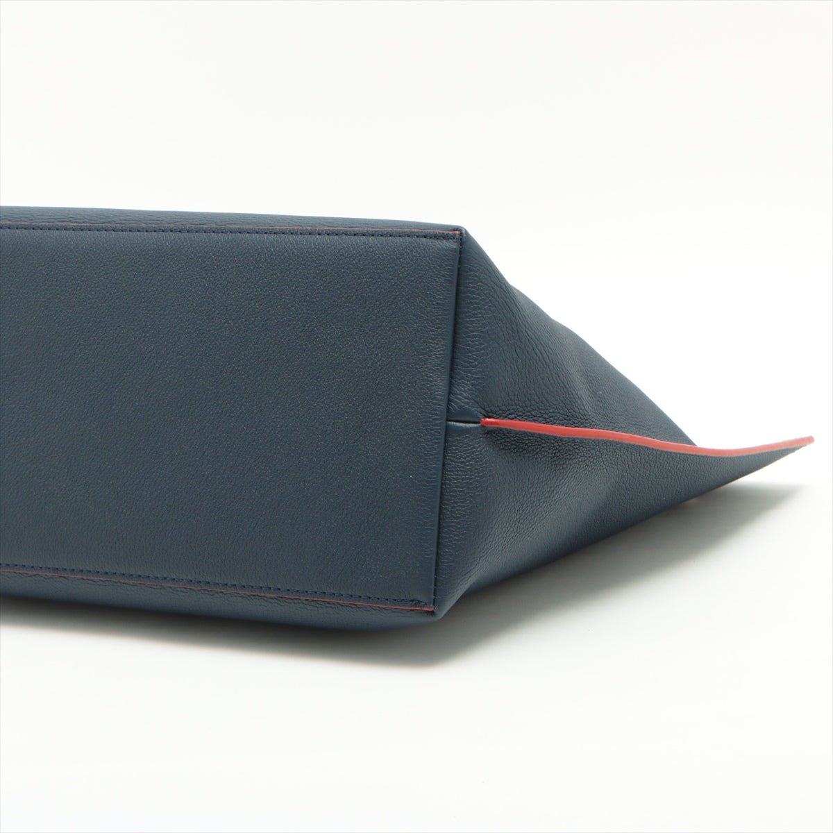 Lockme Go Leather Blue Navy Tote Bag