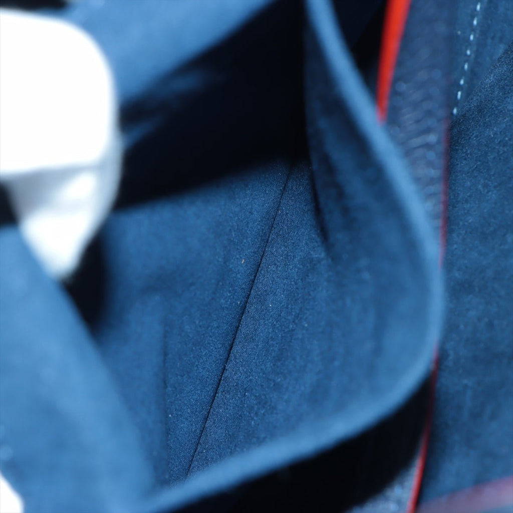 Lockme Go Leather Blue Navy Tote Bag