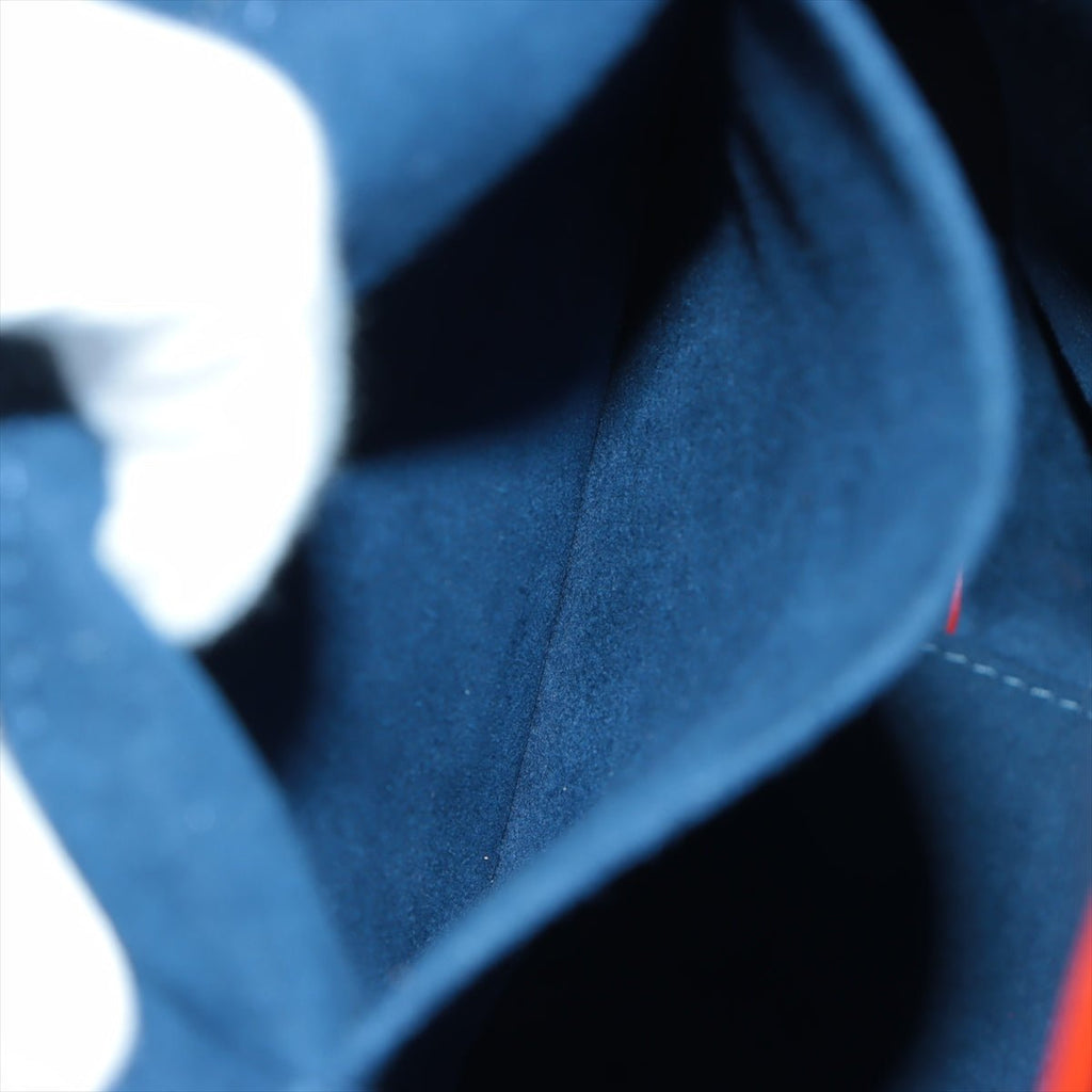 Lockme Go Leather Blue Navy Tote Bag