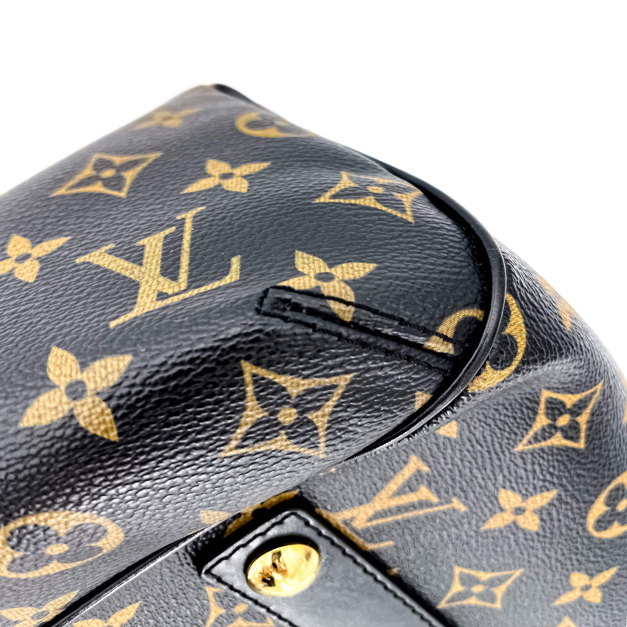Mirage Griet Noir Monogram Canvas & Leather Bag