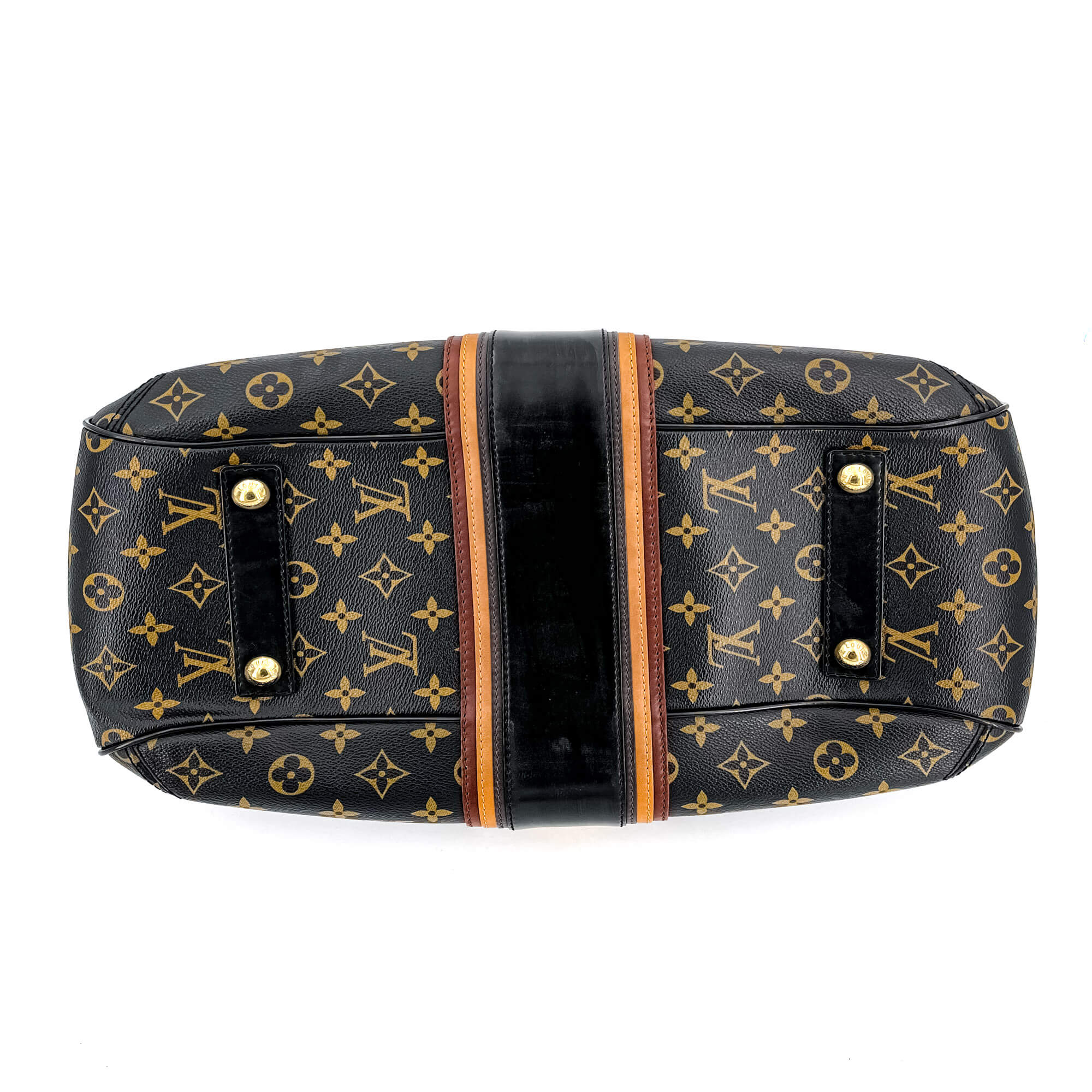 Mirage Griet Noir Monogram Canvas & Leather Bag
